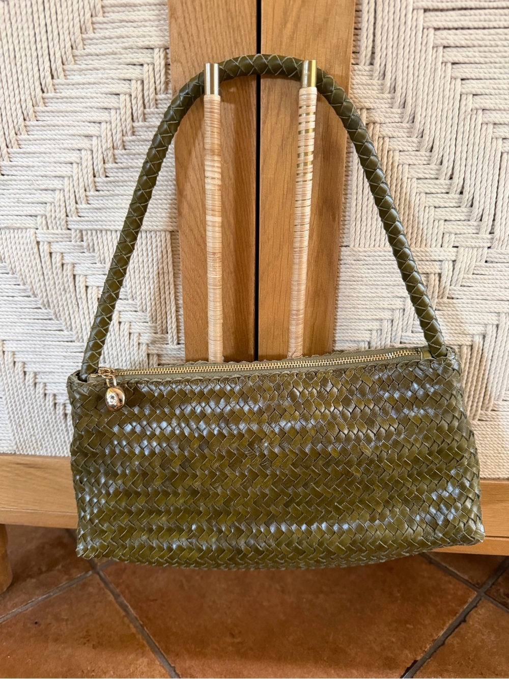 MADEWELL The Signature Woven Mini Zip Shoulder Bag $158 - Picture 3 of 5